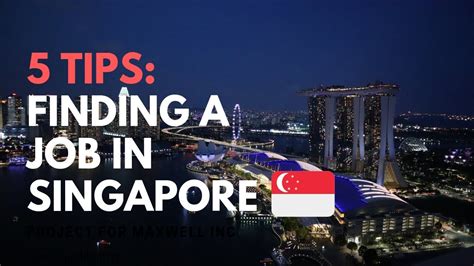 how to find a job in singapore