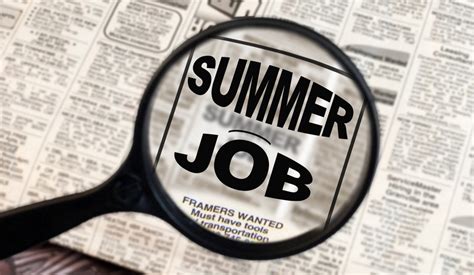 how to find a summer job