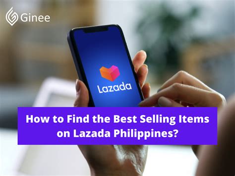 how to find the best selling items on lazada