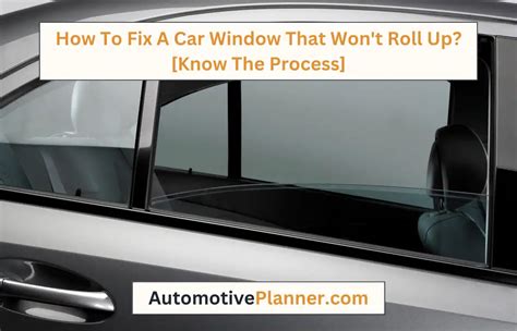 how to fix a power window that won39t roll up PDF