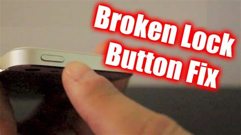 how to fix lock button on iphone 4 without opening Epub