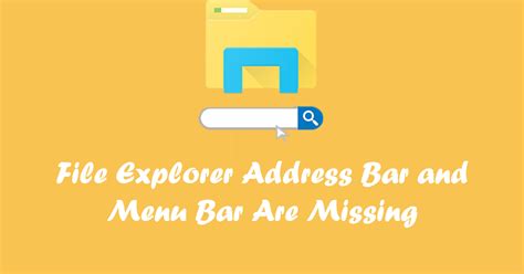 how to fix missing address bar pdf Reader