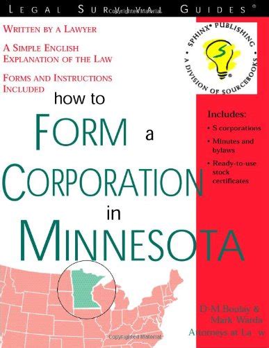 how to form a corporation in minnesota legal survival guides Epub