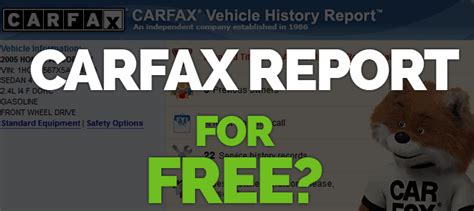 how to get a free carfax report without paying Epub