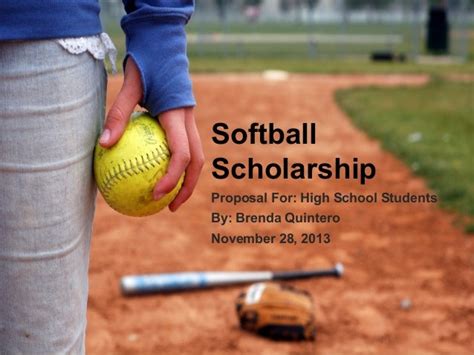how to get a softball scholarship