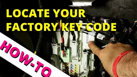 how to get factory code for keyless entry pdf PDF