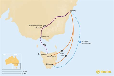 how to get from singapore to tasmania