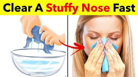 how to get rid of a stuffy nose