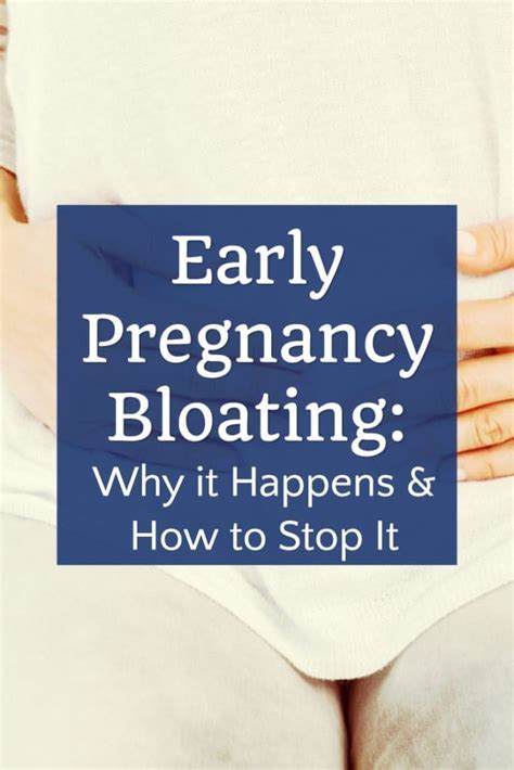 how to get rid of early pregnancy bloating