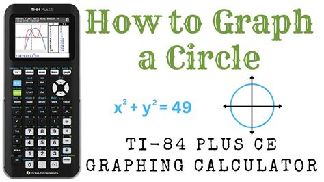 how to graph a circle on ti 84