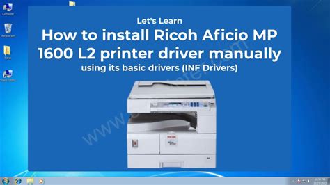 how to install ricoh aficio driver pdf Reader