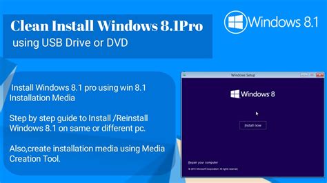 how to install windows8 1by usingusb Doc