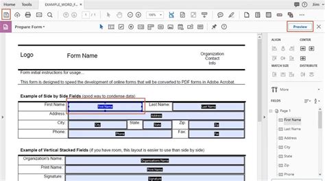 how to make a fillable form in pdf Kindle Editon