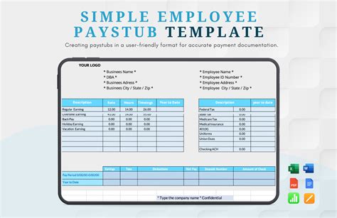 How To Make A Pay Stub Template