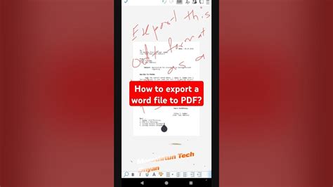 how to make a word file a pdf PDF