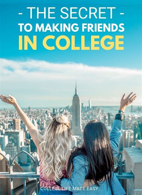 how to make friends at college