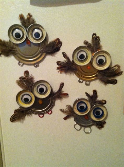 How To Make Owls Out Of Cutlery Plates Jar Lids