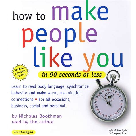 how to make people like you in 90 seconds or less Epub