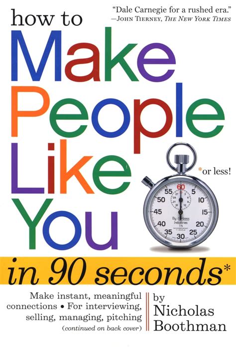 how to make people like you in 90 seconds or less Epub