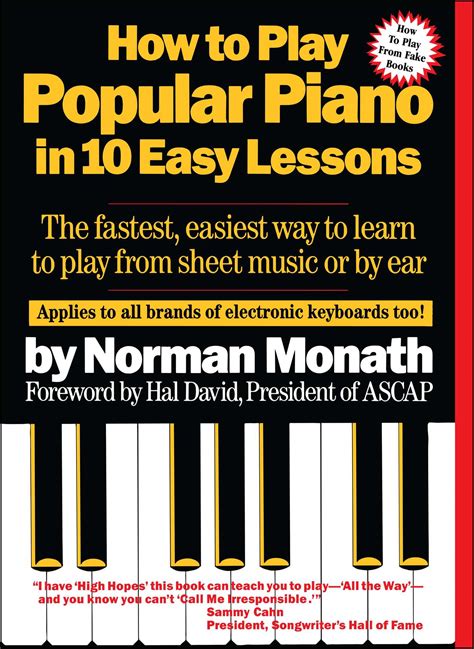 how to play popular piano in 10 easy PDF