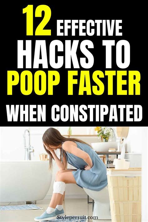 how to poop instantly when constipated