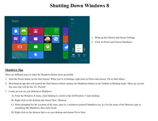 how to power down windows 8 pdf PDF