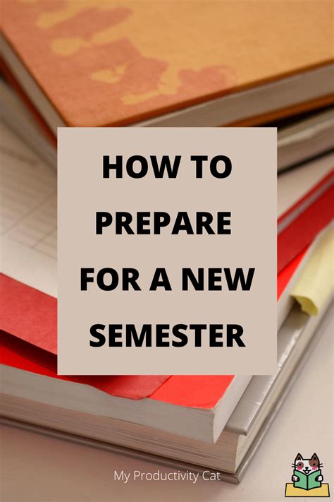 how to prepare for a new semester in college