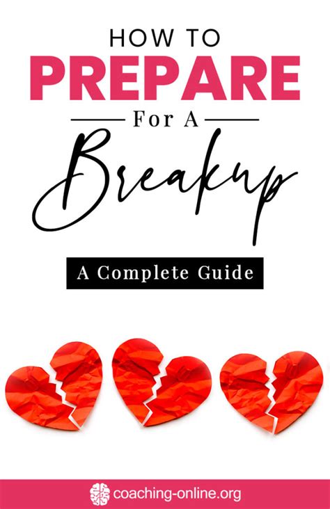 how to prepare yourself for a breakup