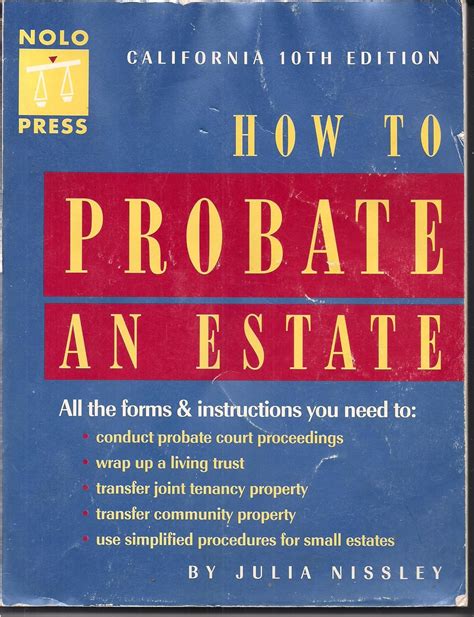 how to probate an estate california 10th ed Doc