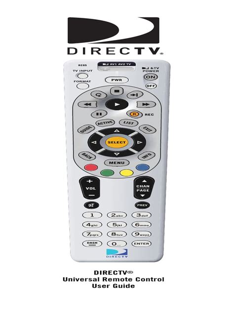 how to program directv rc65 remote pdf Epub