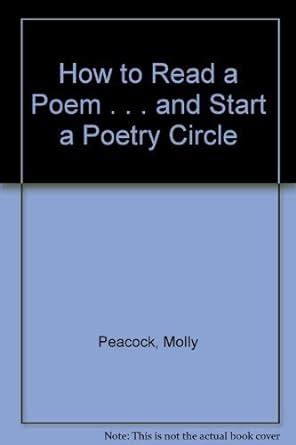 how to read a poem and start a poetry circle PDF