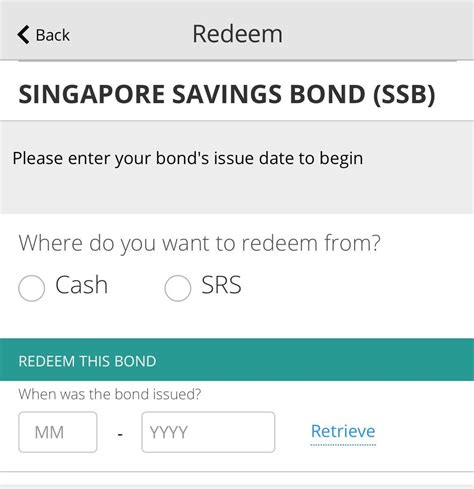 how to redeem singapore saving bond