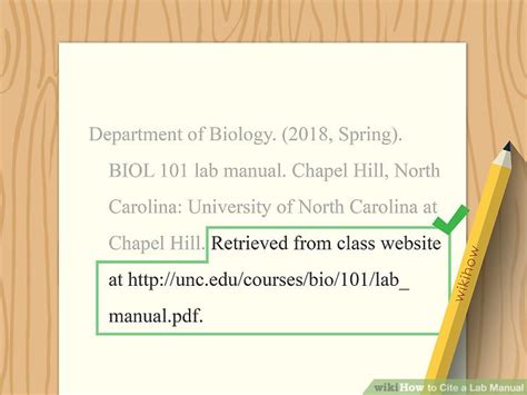 how to reference a lab manual apa Epub