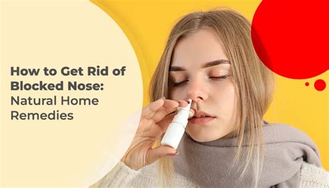 how to relieve blocked nose naturally