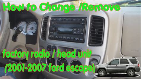 how to remove 2006 ford escape radio Doc