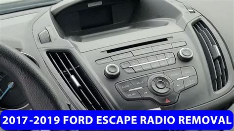 how to remove ford escape radio PDF