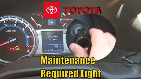 how to remove maintenance required light on toyota camry 2005 Doc