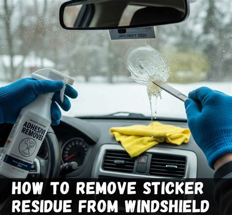 how to remove sticker residue from windshield Kindle Editon