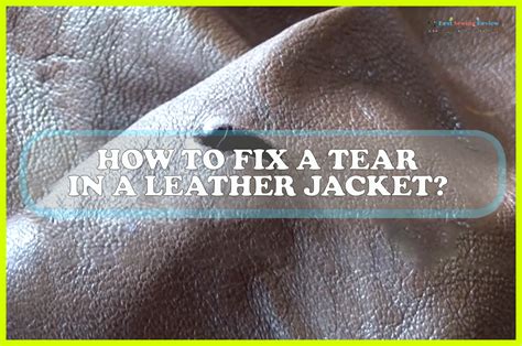 how to repair a small tear in a leather jacket Epub