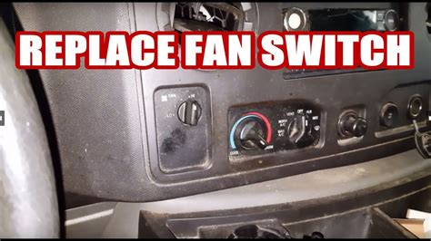 how to replace a blower switch on a ford van PDF