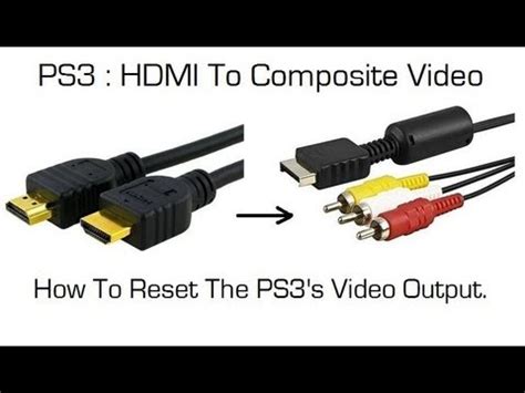 how to reset a ps3 from hdmi Reader