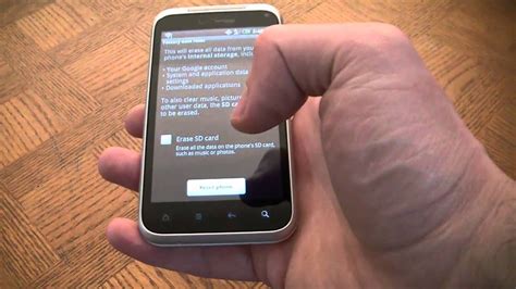 how to reset an htc incredible to factory default Reader