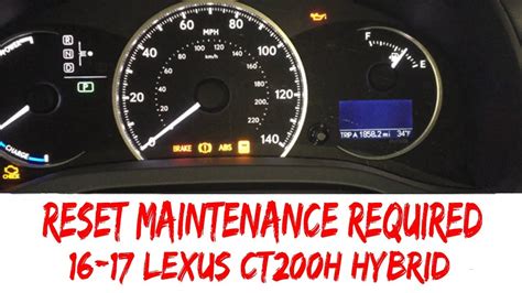 how to reset lexus maintenance light PDF