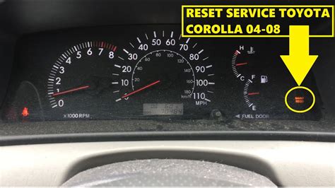 how to reset maintenance light on 2007 corolla Doc