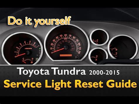 how to reset service light on toyota tundra PDF