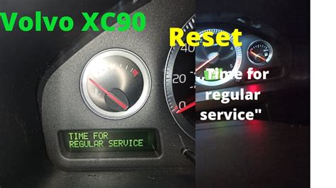 how to reset time for regular service volvo xc90 Reader