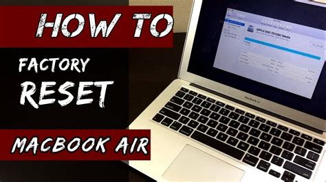 how to reset your macbook air to factory settings Epub