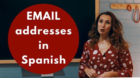 how to say email address in spanish