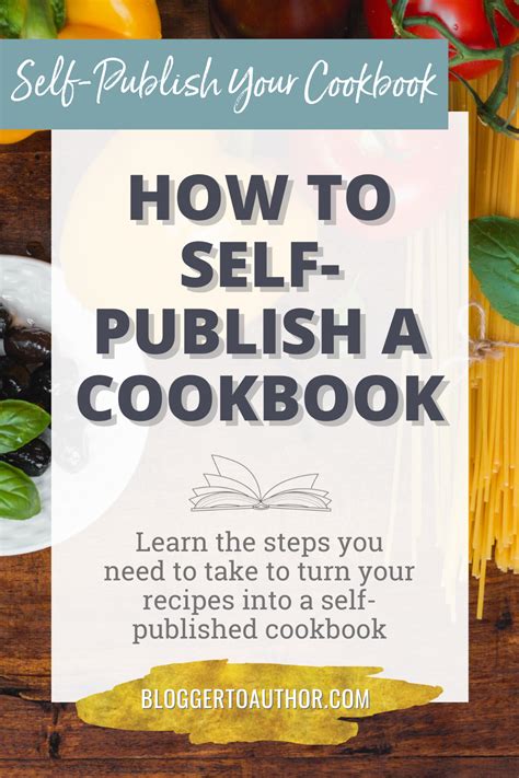 how to self publish a cookbook Epub