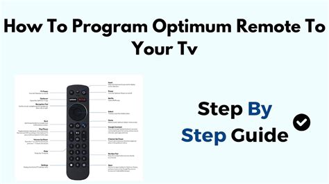 how to set up optimum cable remote to tv Kindle Editon